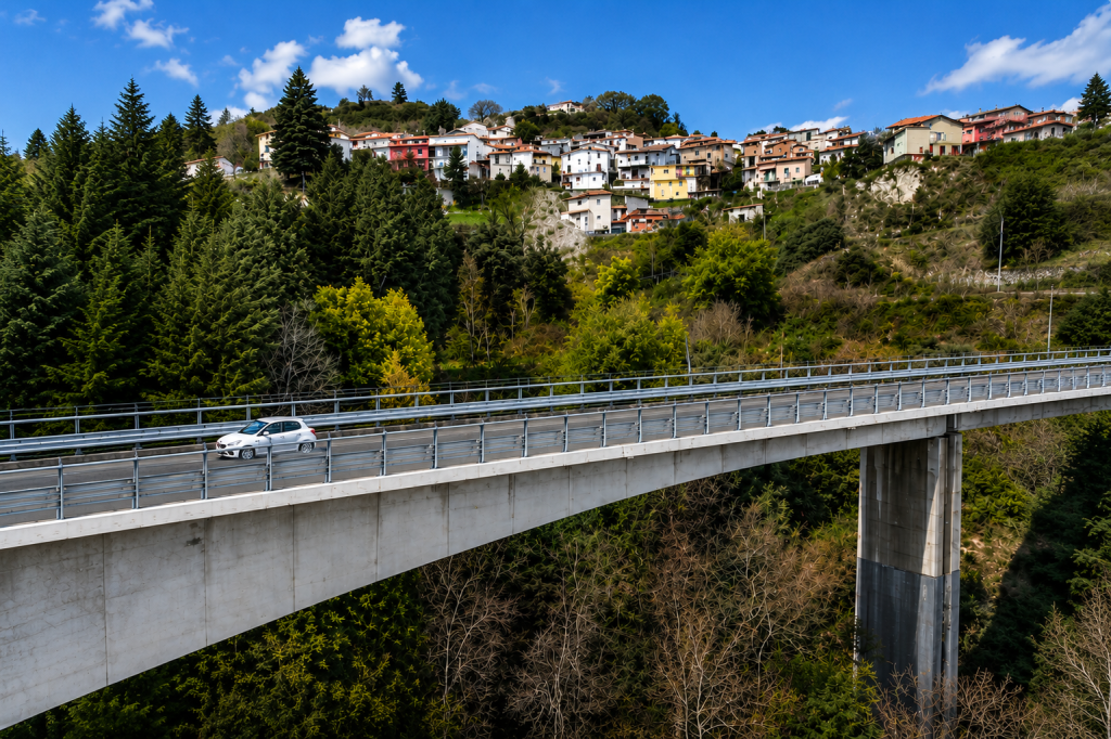 Il viadotto Cannavino a Celico, in provincia di Cosenza
