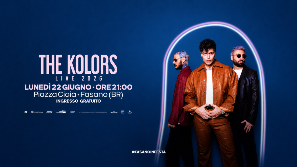 The Kolors in concerto, la band di Stash a Fasano per la festa patronale