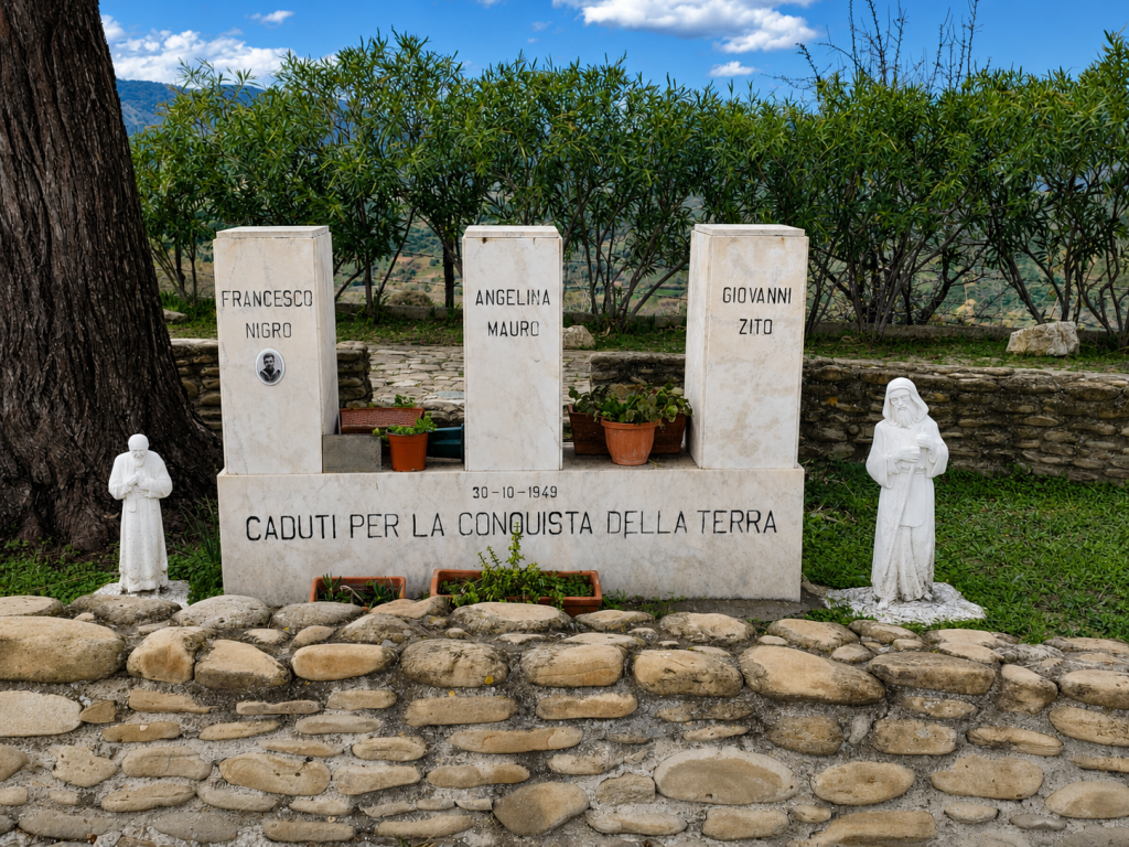 Il monumento di Ernesto Treccani ai caduti dell'eccidio di Melissa, Fragalà