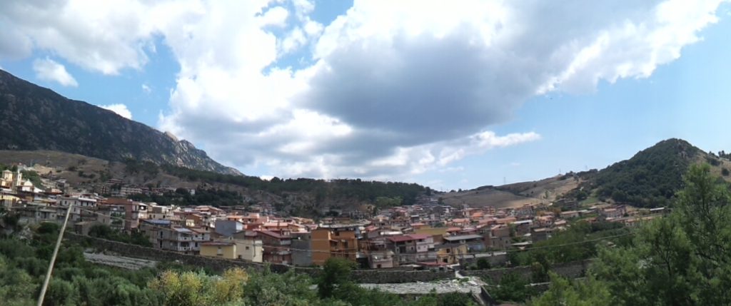 Veduta panoramica di Platì, in provincia di Reggio Calabria