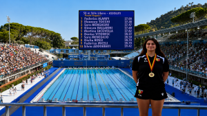 Federica Alampi, tre ori nel nuoto tra Riccione e Roma