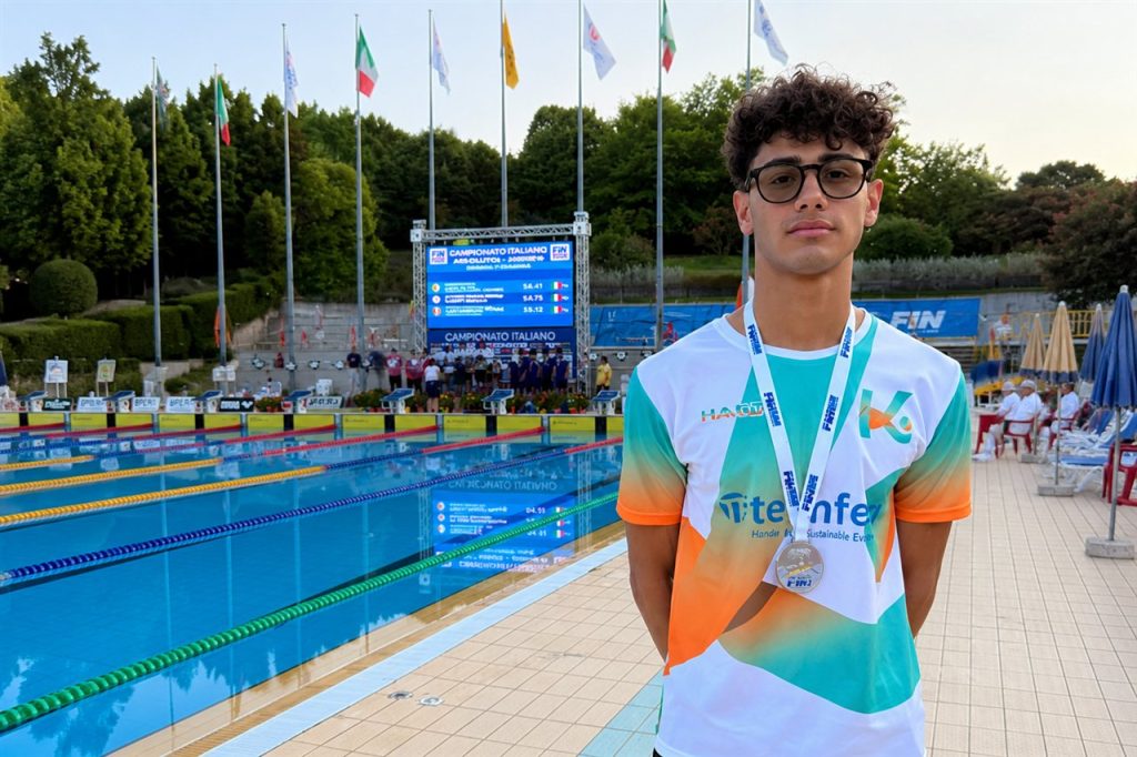 Gabriele Mascaro, Kairos Nuoto Lamezia, argento nei 200 ostacoli ai Campionati Italiani di salvamento