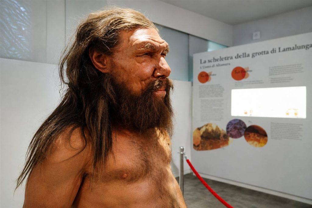 L'Uomo di Altamura, scheletro di Neanderthal nella grotta di Lamalunga